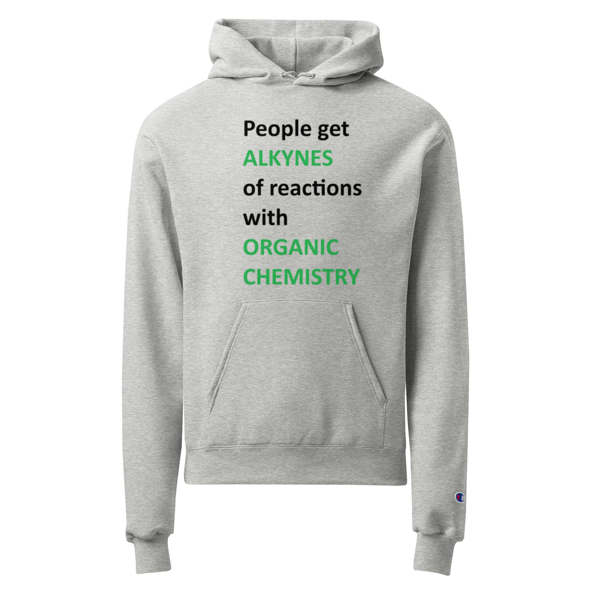 Alkynes. Men's Champion Hoodie - Image 2