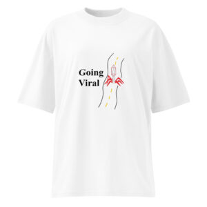 Going Viral. Men's Oversized High Neck T-Shirt