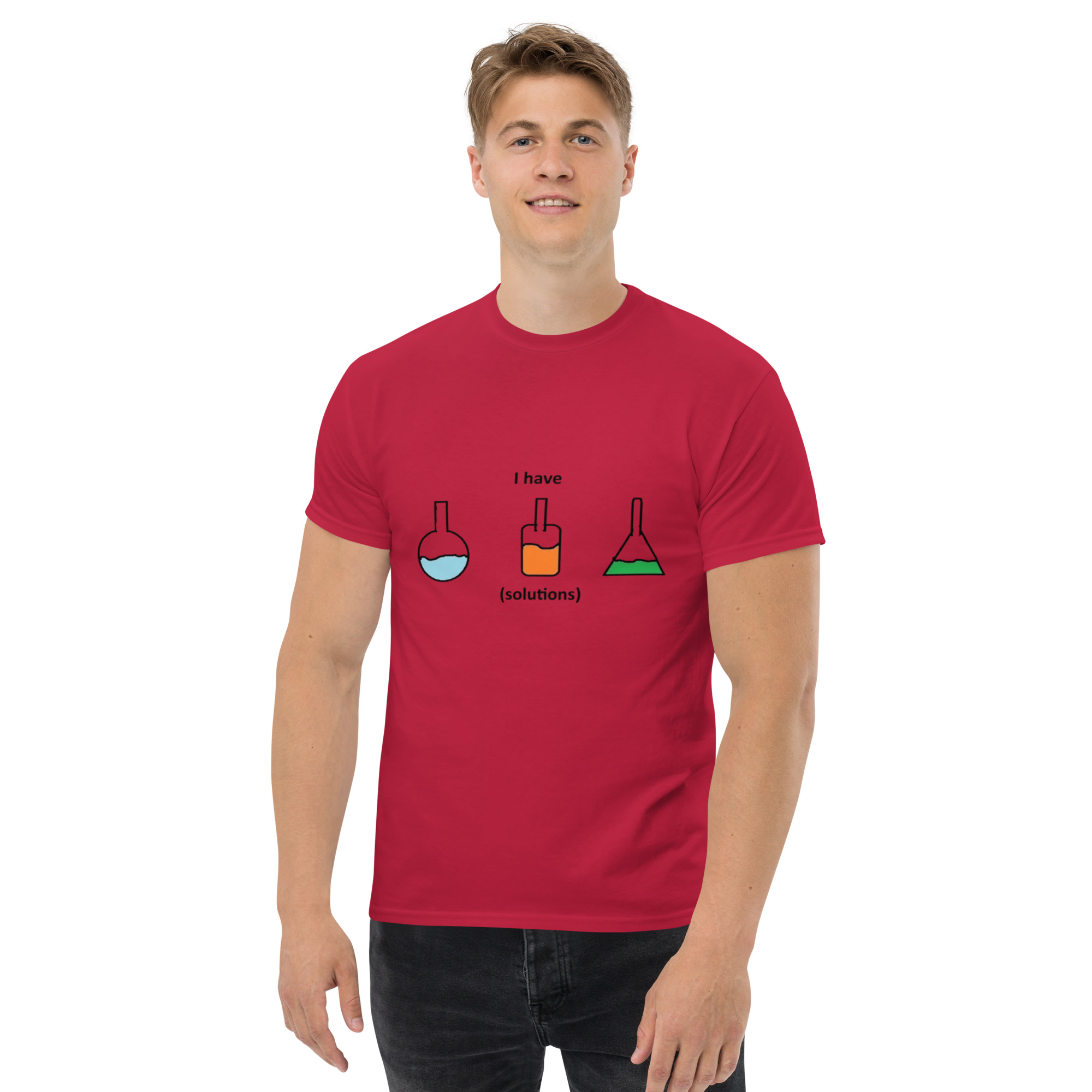 I Have Solutions. Unisex Classic Tee - Image 2