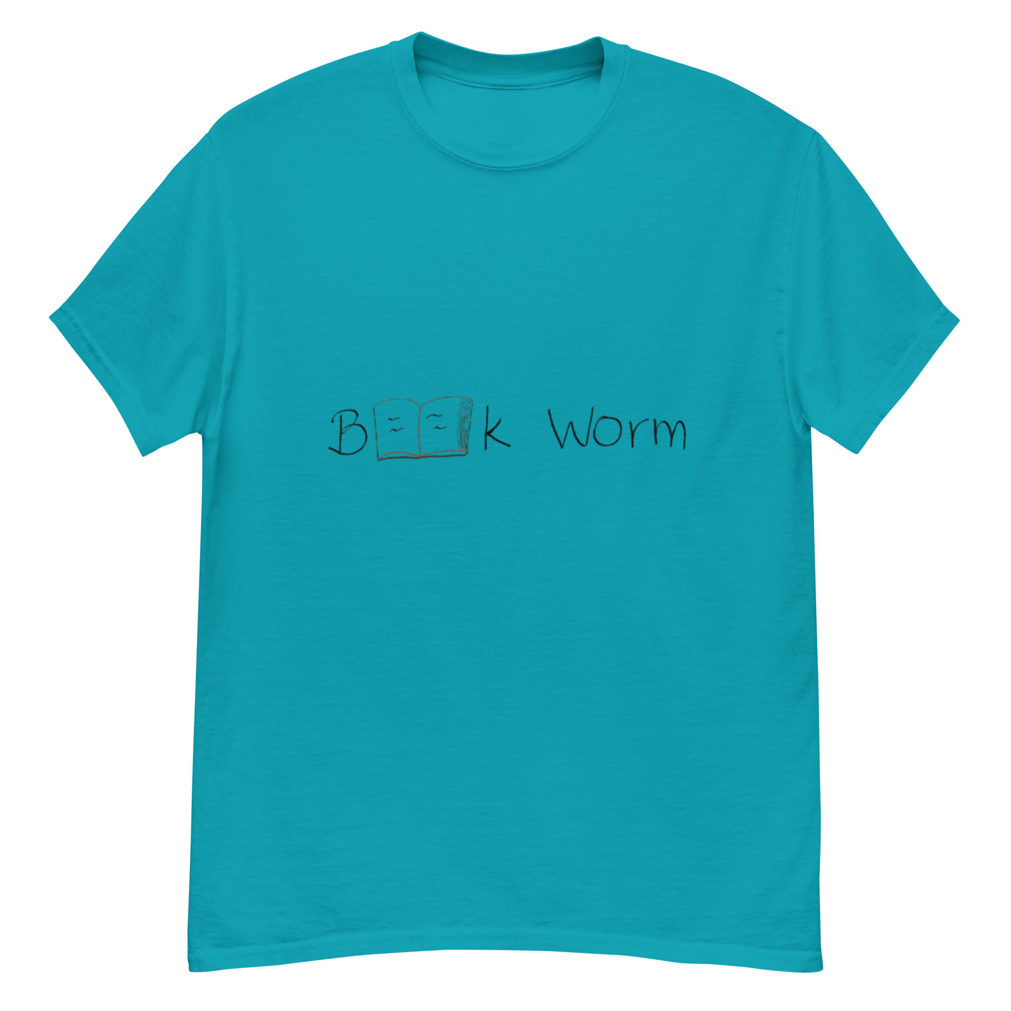 Book Worm 2. Unisex Classic Tee - Image 3