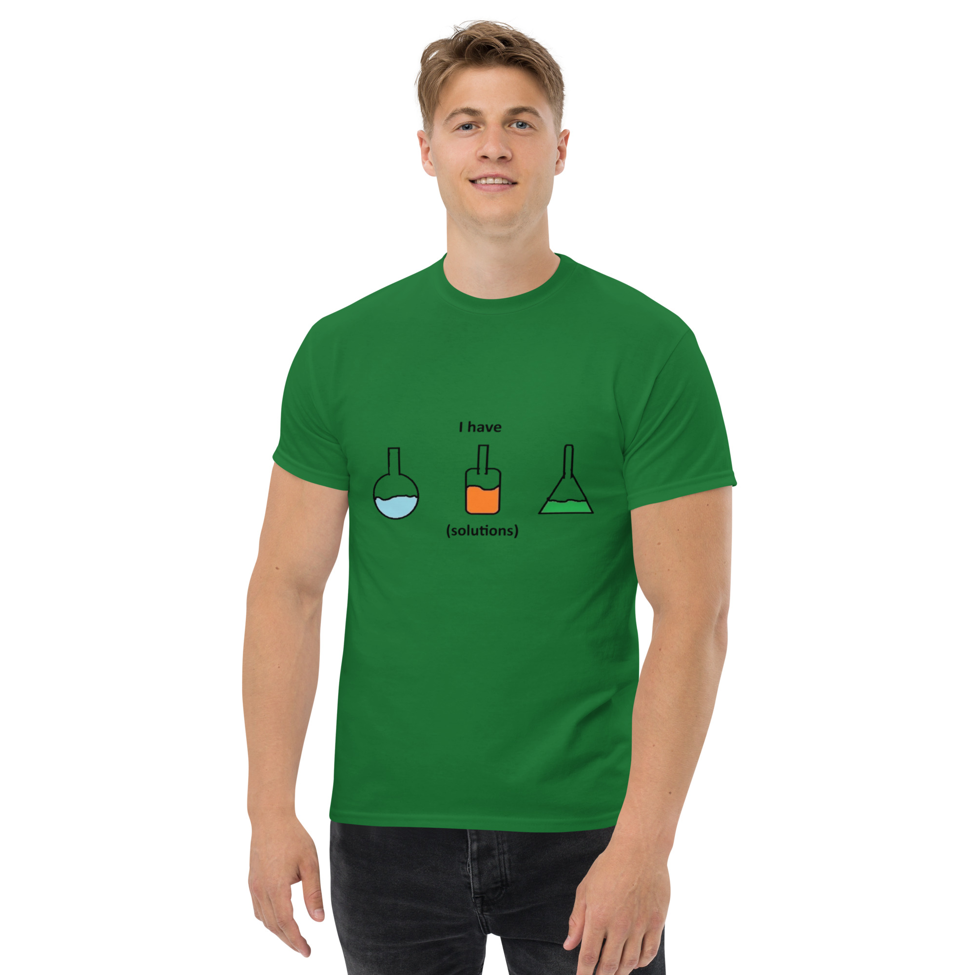 I Have Solutions. Unisex Classic Tee - Image 3