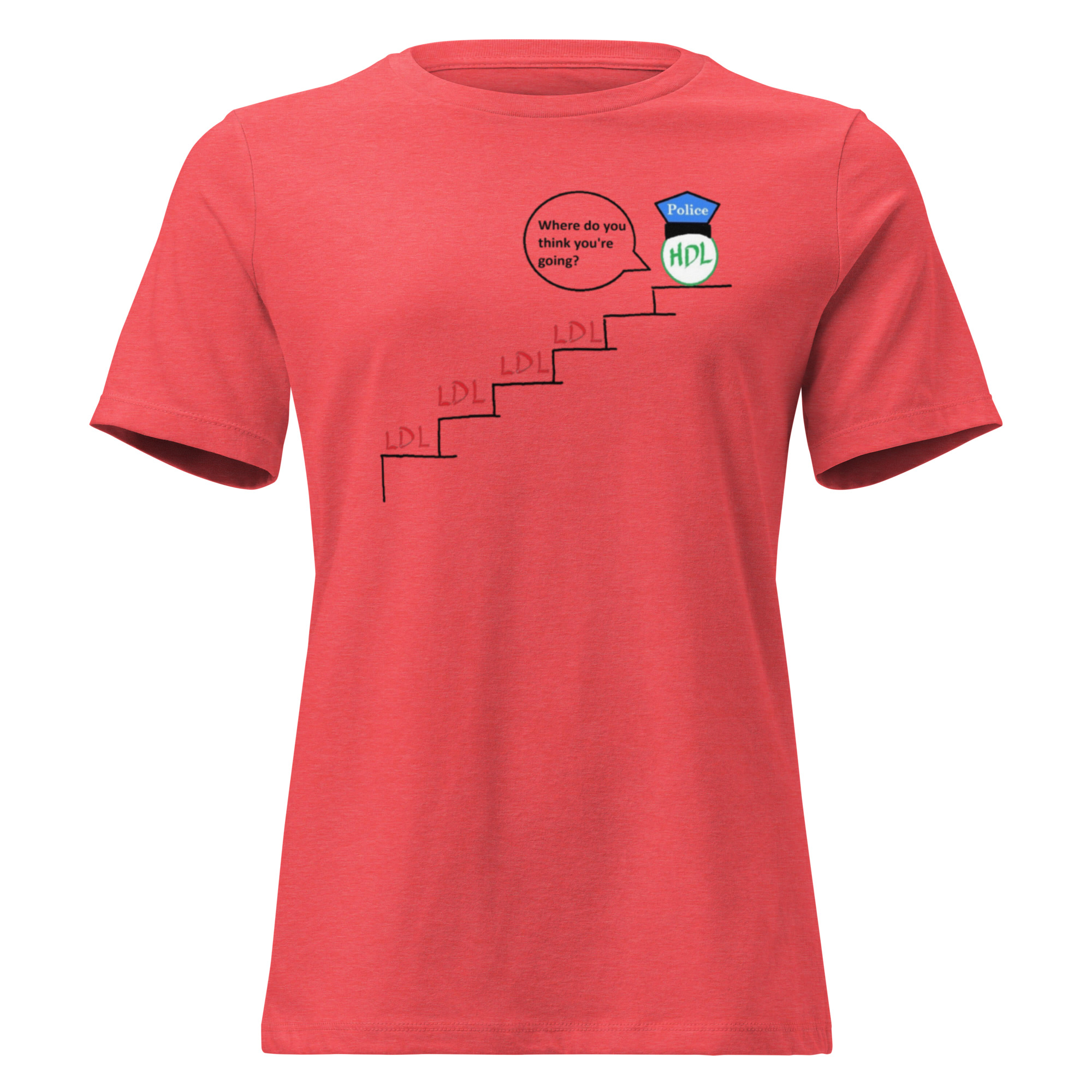 HDL LDL. Women's Relaxed T-Shirt - Image 3